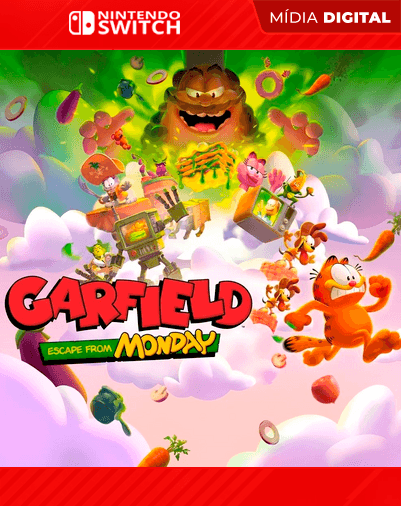 Garfield – Escape From Monday – Nintendo Switch – Mídia Digital