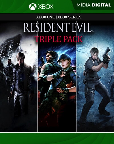 Kit 3 jogos Resident Evil 4/5/6 xbox 360 (Mídia Digital) – Games