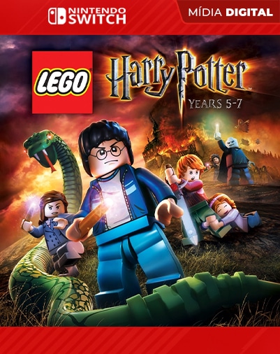 Caixa de interruptor da coleção de lego harry potter com código de download  digital