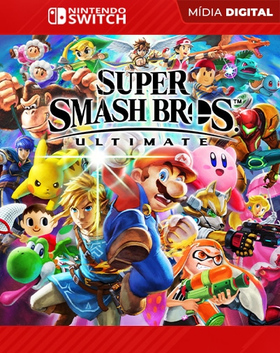 [VOCÊ PODERÁ JOGAR DIA 03/02/2024] Jogo Super Smash Bros Ultimate Nintendo  Switch com DLC